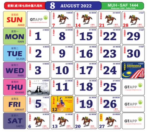 Kuda download kalendar 2022 free Printable 2022
