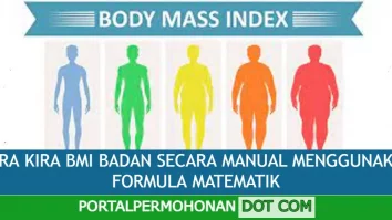 CARA KIRA BMI BADAN SECARA MANUAL MENGGUNAKAN FORMULA MATEMATIK