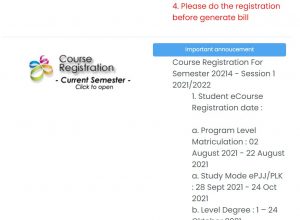 Uitm course registration