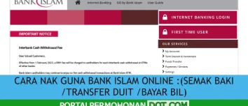 CARA NAK GUNA BANK ISLAM ONLINE :(SEMAK BAKI /TRANSFER DUIT /BAYAR BIL)