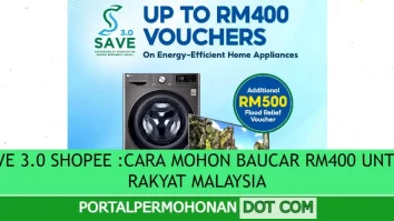 SAVE 3.0 SHOPEE :CARA MOHON BAUCAR RM400 UNTUK RAKYAT MALAYSIA